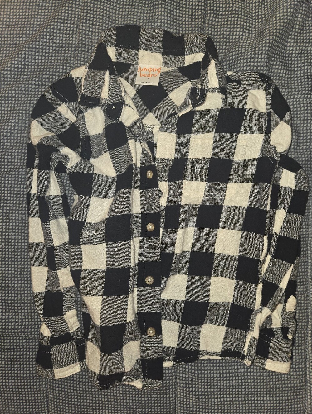 Jumping Beans Flannel Button-Down